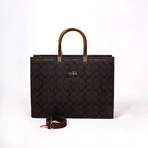 Coach Signature Print Tote Bag