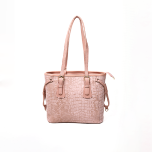 Elegant Croc-Texture Tote Handbag