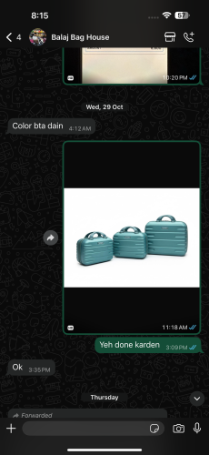 Premium Hard Shell Cosmetic & Travel Case Set (3 Pcs) photo review