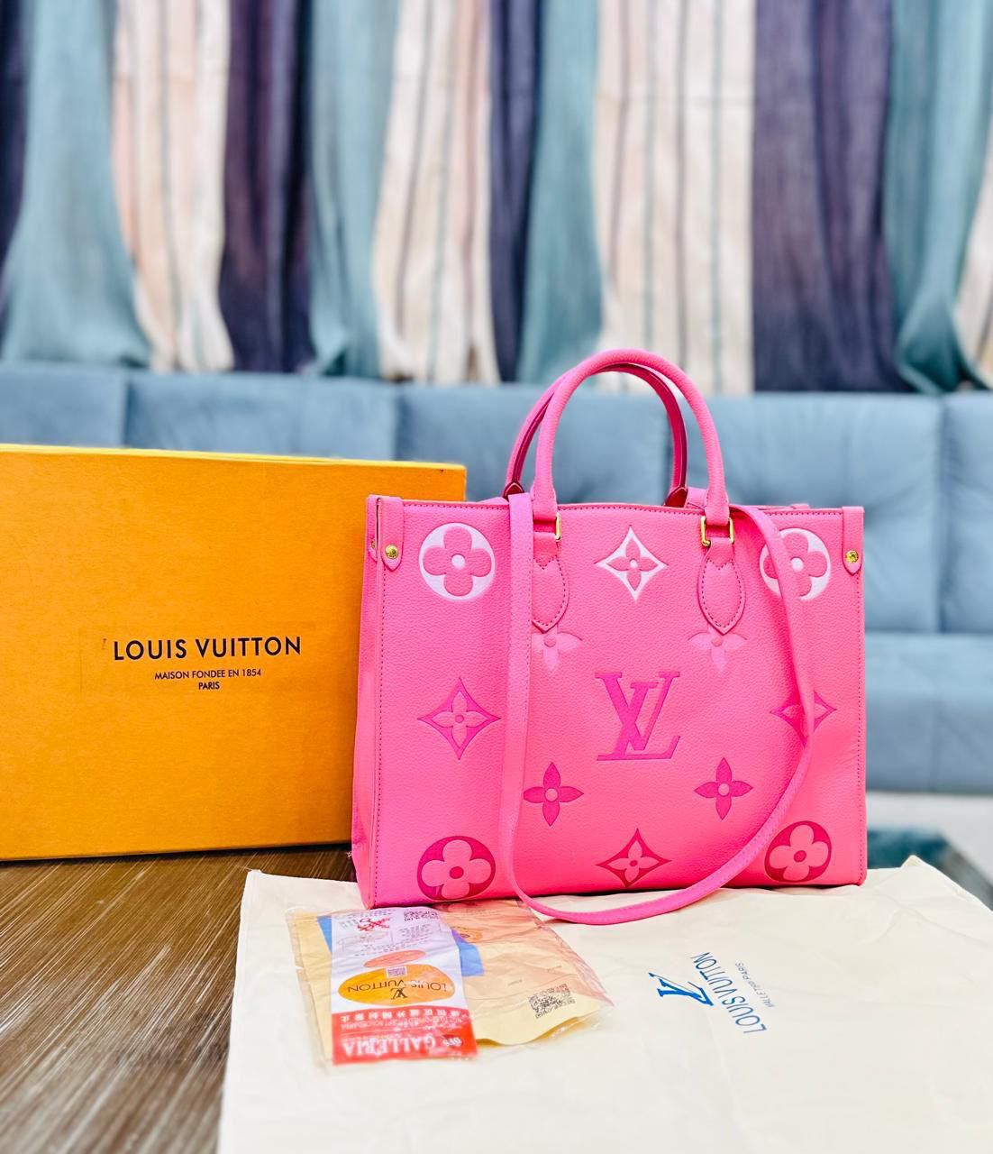 Louis Vuitton Bicolour Monogram Empreinte Leather Tote Bag