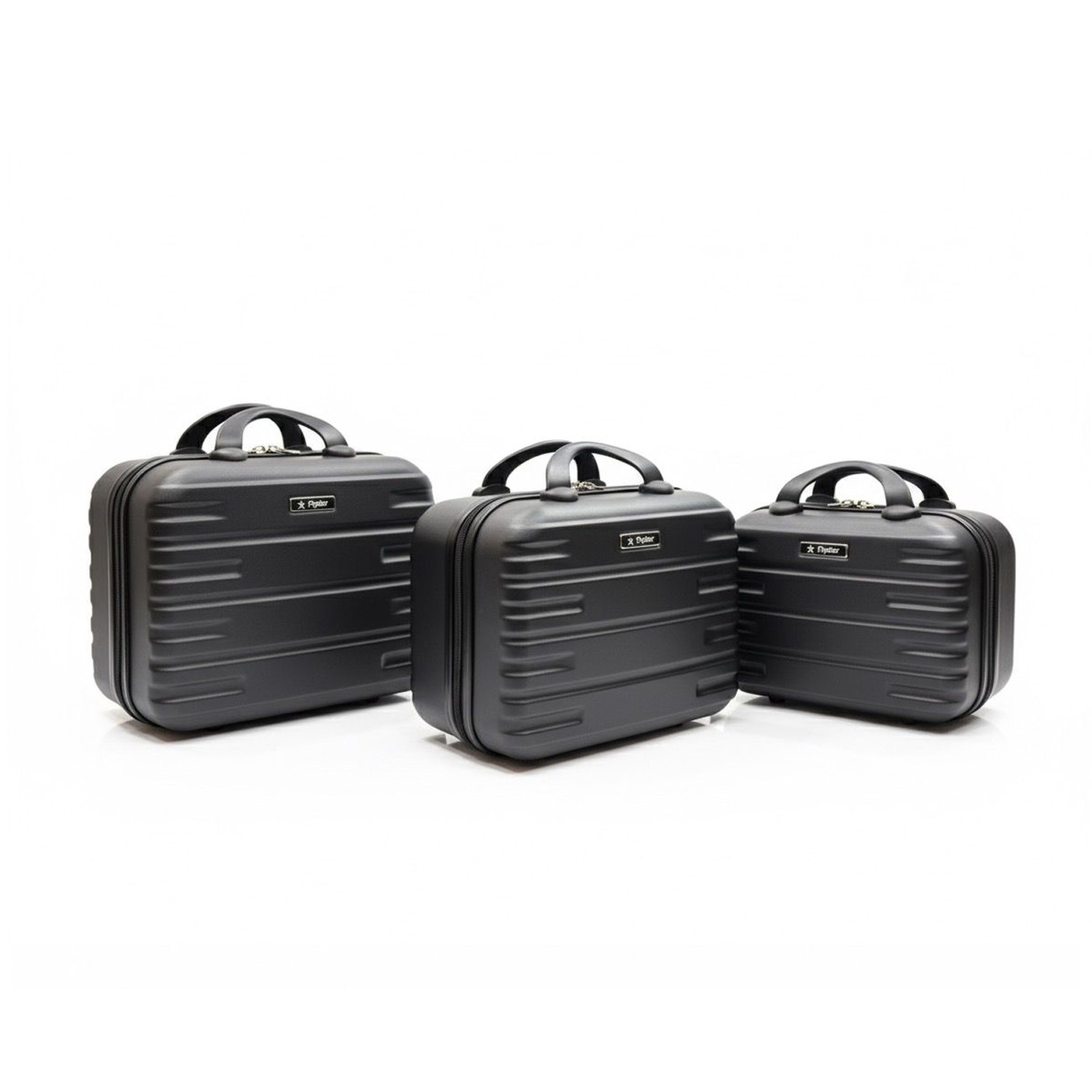 Premium Hard Shell Cosmetic & Travel Case Set (3 Pcs)