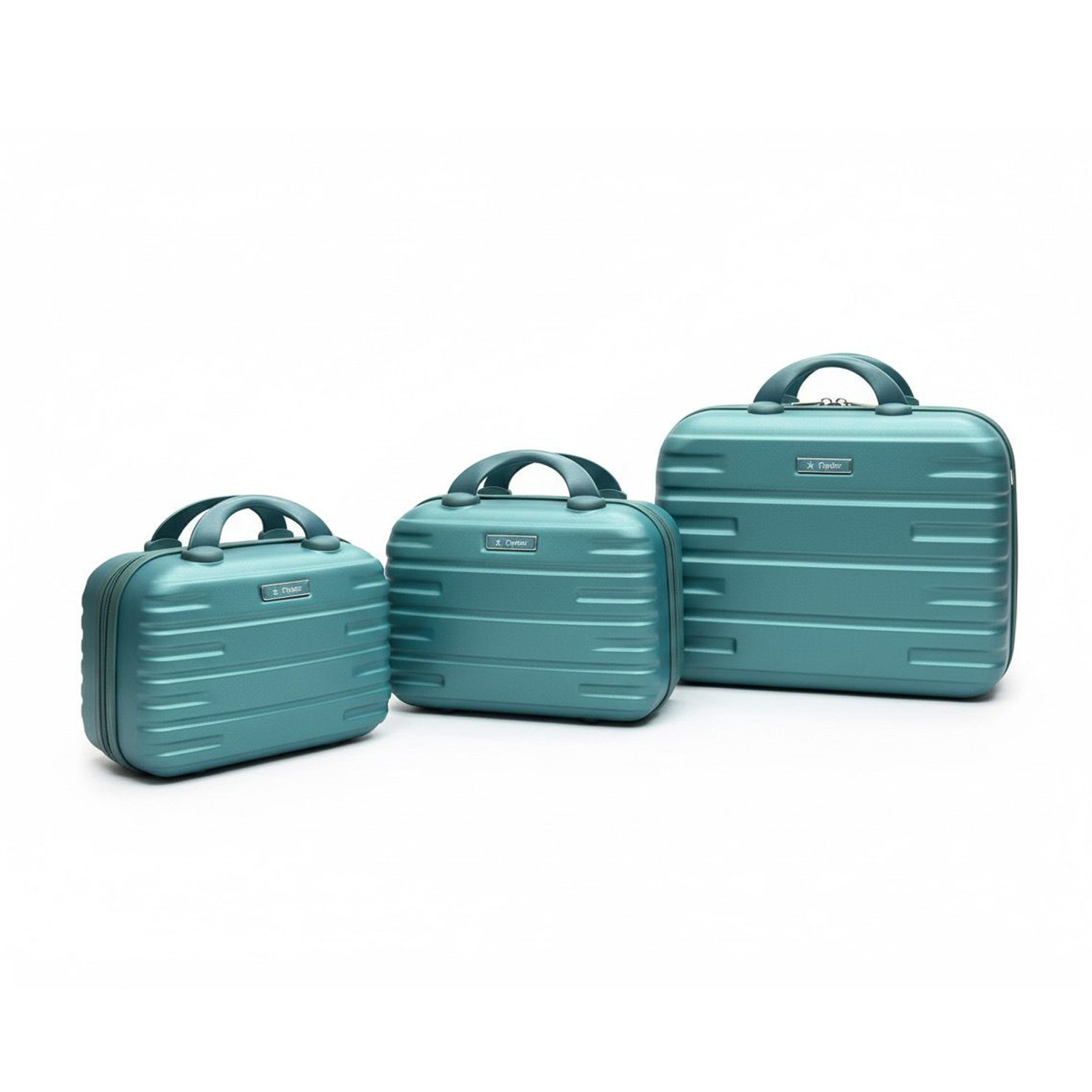 Premium Hard Shell Cosmetic & Travel Case Set (3 Pcs)