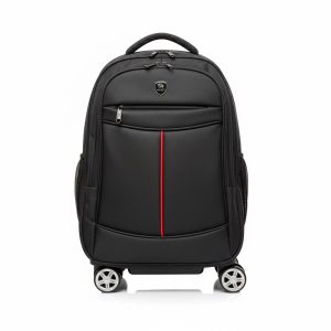 Business Travel Wheeled Backpack for Men & Women, Durable Water-Resistant, Adjustable Straps, Mature Style