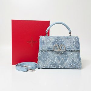 Valentino Garavani Mini VSling rhinestone-embellished Handbag