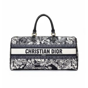 Christian Dior Floral-Print Duffle Bag – Elegant Travel Companion