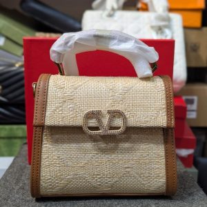 Valentino Garavani - Women's Small Vsling Grainy Calfskin Handbag