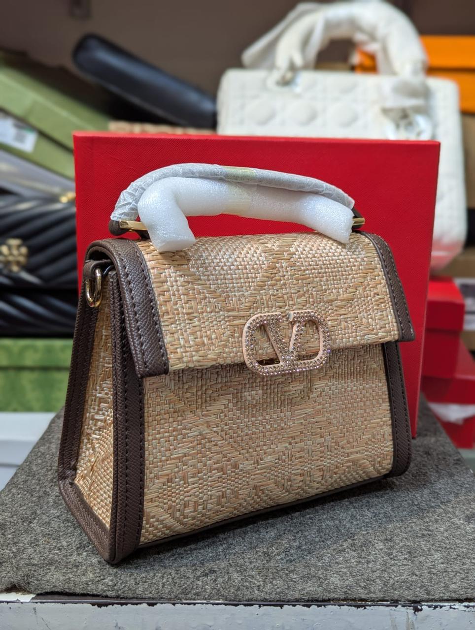 Valentino Garavani - Women's Small Vsling Grainy Calfskin Handbag - Image 2