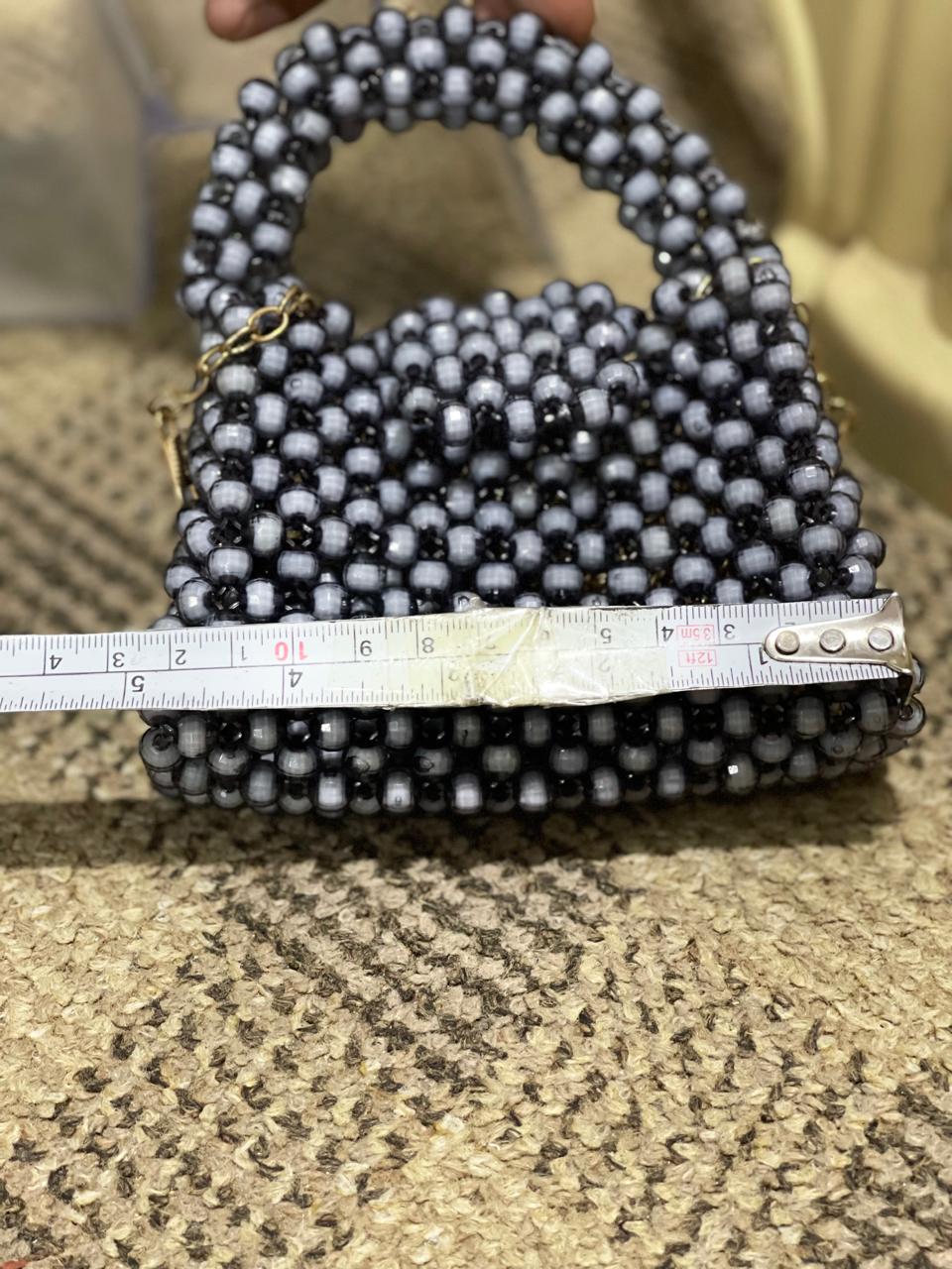 Handcrafted Beaded Mini Handbag for Kids – Elegant Party & Evening Purse - Image 9