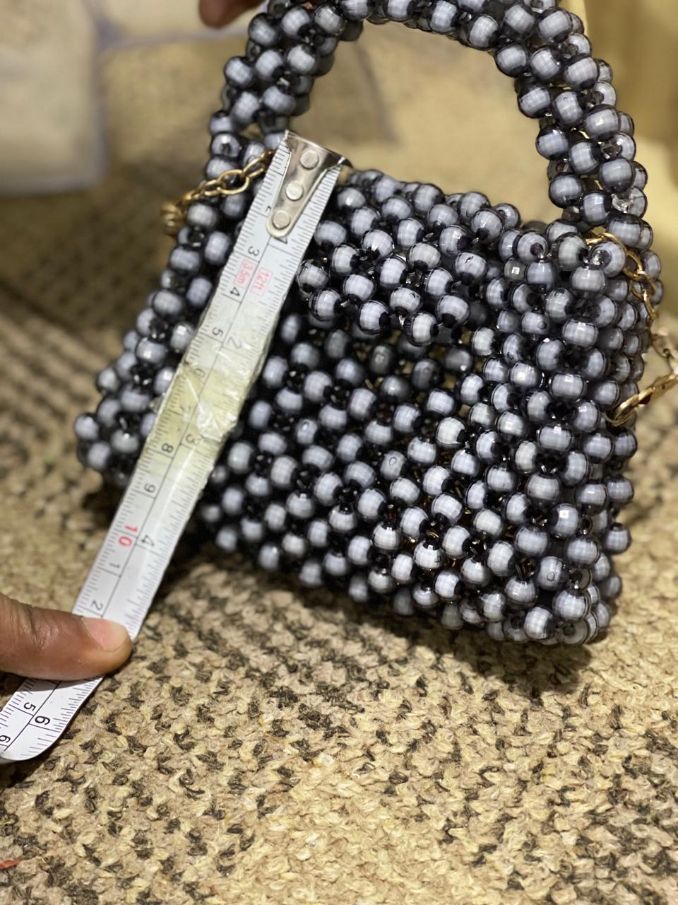 Handcrafted Beaded Mini Handbag for Kids – Elegant Party & Evening Purse - Image 8