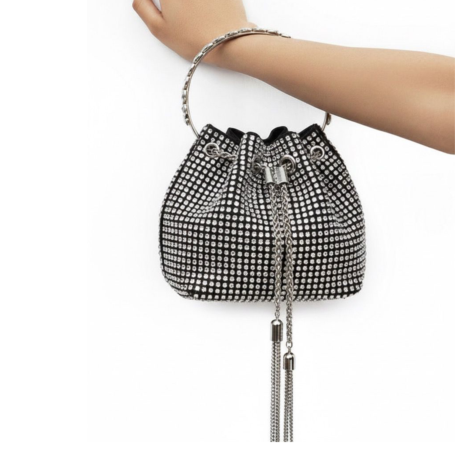 Regular Hobo Rhinestone Potli Bag for Ladies - Image 4