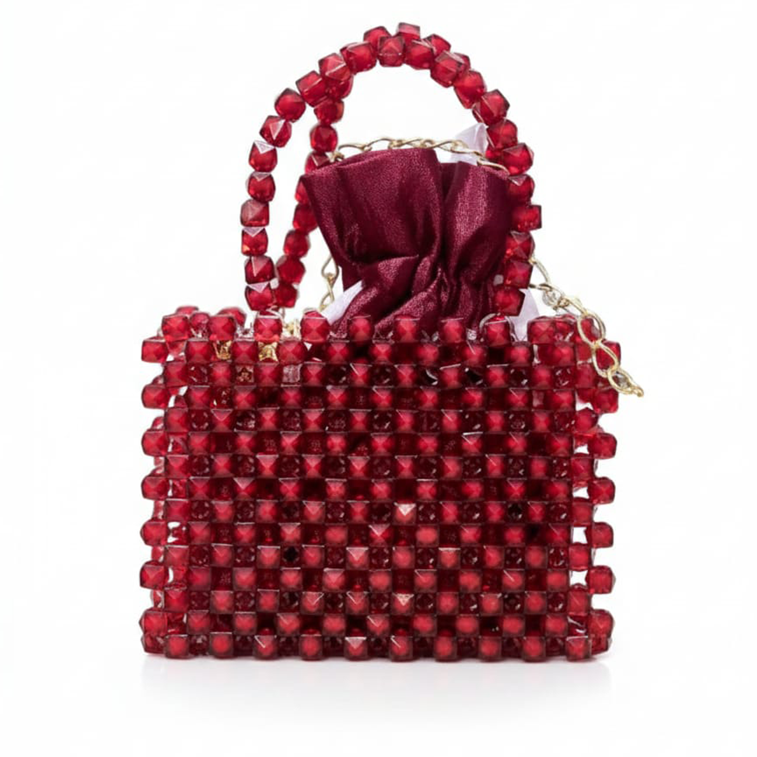 Handmade Beaded Mini Handbag for Kids – Elegant Party & Evening Purse - Image 6