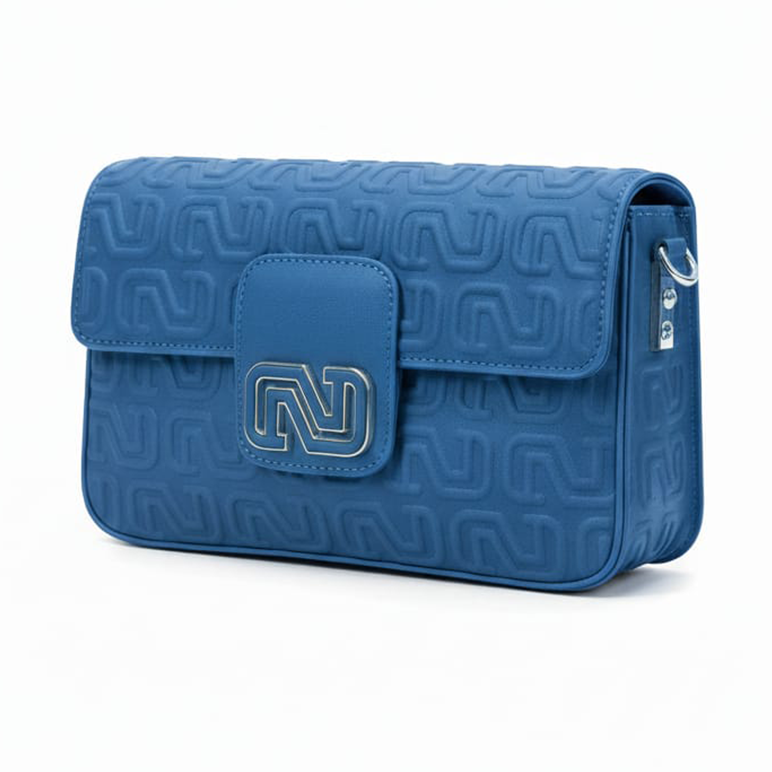 Nursace Monogram Shoulder Bag with Gold-Tone N Logo - Image 8